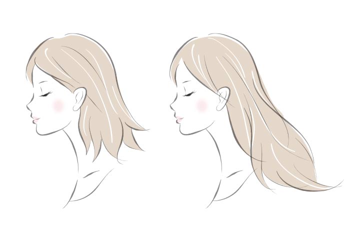 ⑧ヘアスタイルをご配慮ください