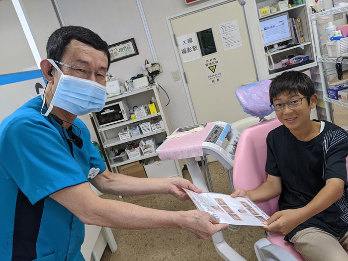 ＪＳくんプレオルソ予防矯正の卒業おめでとう！　周智郡森町