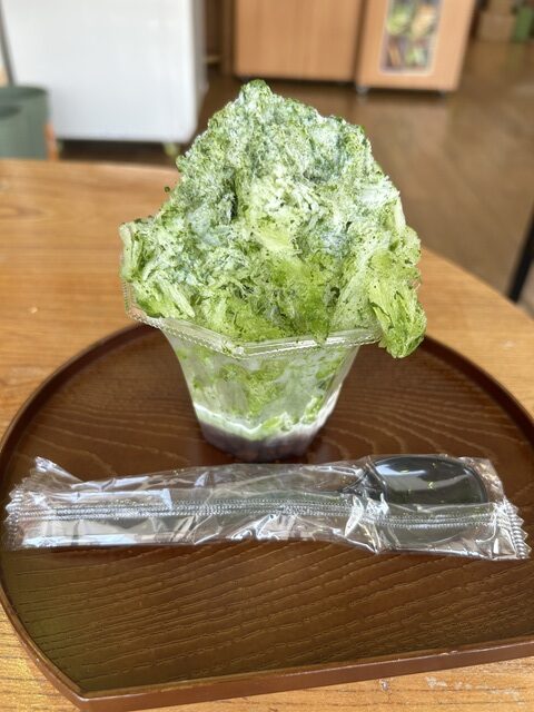千利氷抹茶のかき氷