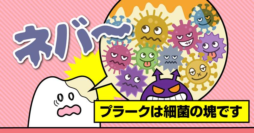 ◆要因1.細菌 プラークは細菌の塊です!